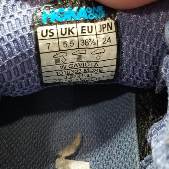 Hoka One One Gaviota Womens 7 Running Shoes Sneakers 1016303 MDSB - Picture 10 of 10